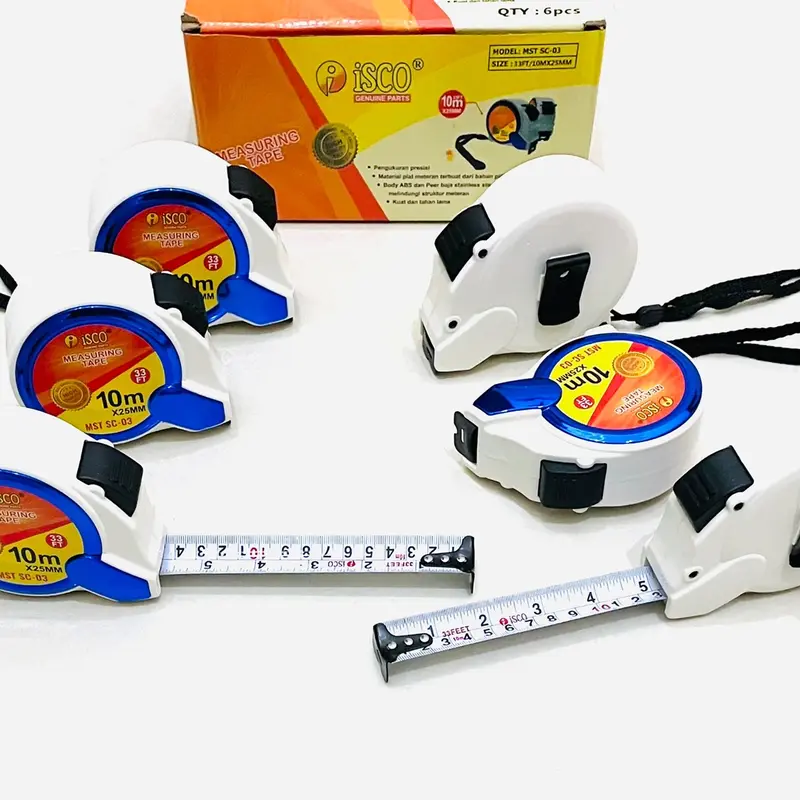 Meteran Roll 10 Meter 10 M Bangunan Tukang Rumah - Measuring Tape ABS 5
