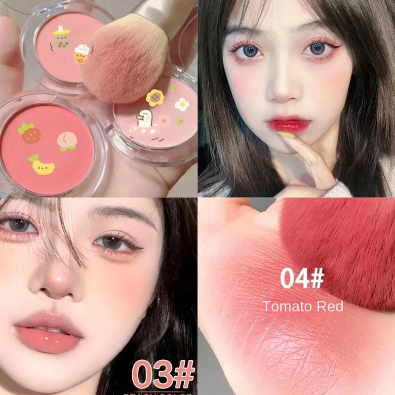 Phấn Má Hồng Tinh Chế, 6 Màu, Phấn Phủ, Hoàn Thiện Khuôn Mặt, Kem Che Khuyết Điểm / Bảng Màu, Trang Điểm Khỏa Thân, Cỏ Rực Rỡ, Màu Cam, Phụ Nữ, Phấn Má Hồng Đơn Sắc, Tạo Khối, Đường Viền, Phấn Phủ, Mỹ Phẩm Làm Sáng