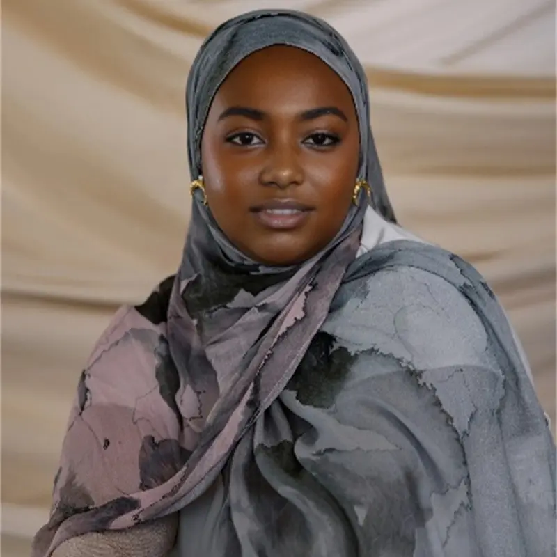 Modal Cotton Wide-Brimmed Ethnic European and American Headscarf Ethnic Scarf Muslim Women's Scarf