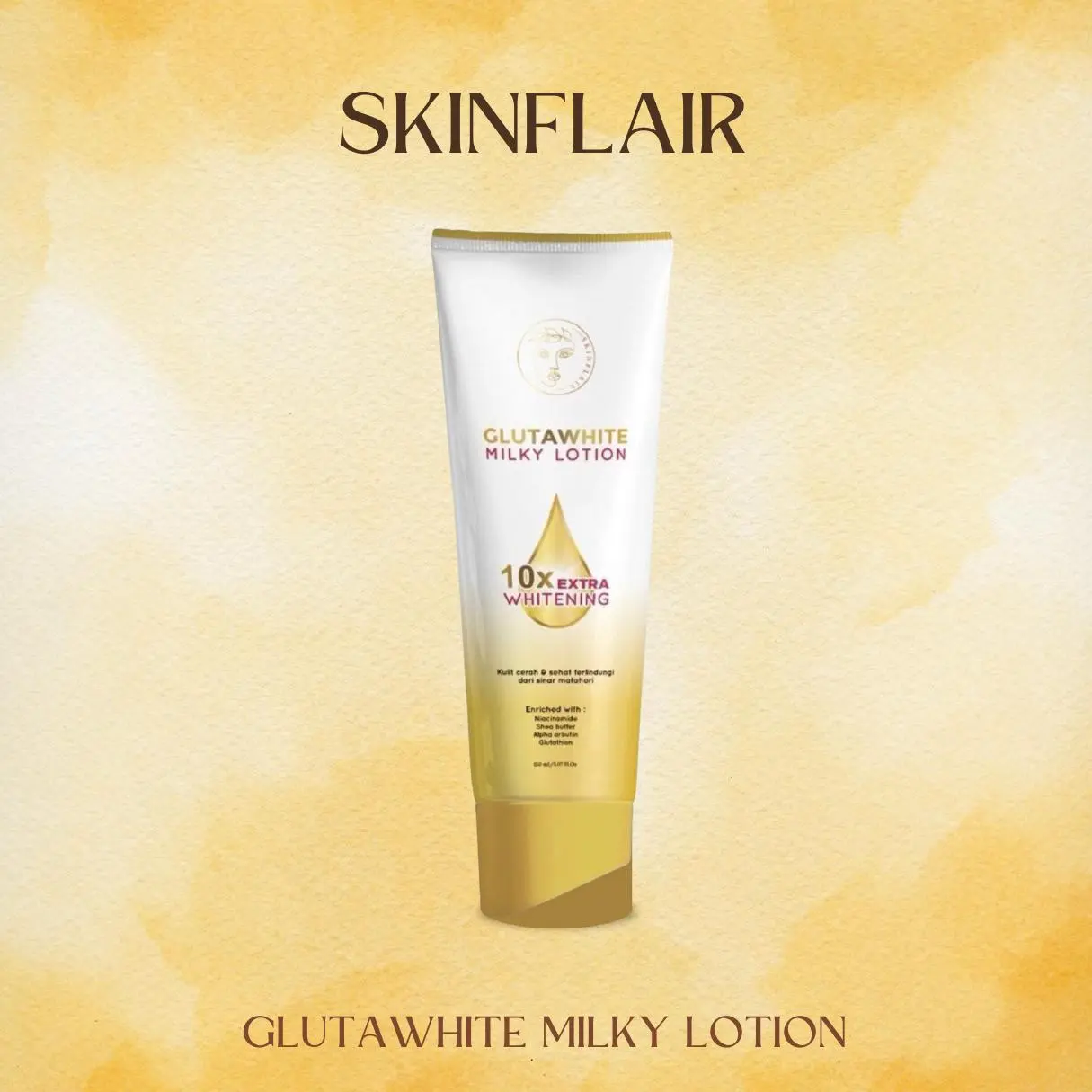 SKINFLAIR GLUTAWHITE MILKY LOTION 150ML LOTION SKINFLAIR GLUTA WHITE LOTION MILKY BOOSTER TONE UP skinflair glutawhite