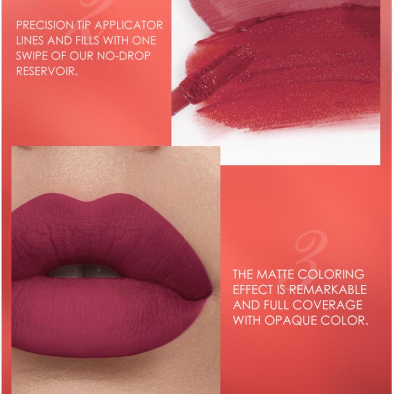 Long-lasting Waterproof Matte Lip Gloss & Lip Liner Makeup Set, 1/3 Sets Easy Coloring Lip Care Kit, Hydrating Lip Care Kit, Mystery Boxes, Brands Makeup Products, Birthday Box for Girl, Lip Care Products, Kbeauty, Valentine's Day Gift, Peachesmakeup 5
