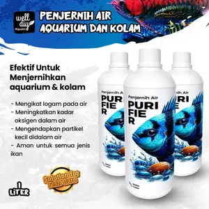 Penjernih Air Aquarium Akuarium Aquascape Kolam PURIFIER Aman Untuk Ikan - 1 Liter obat  penjernih Penjernih Air
