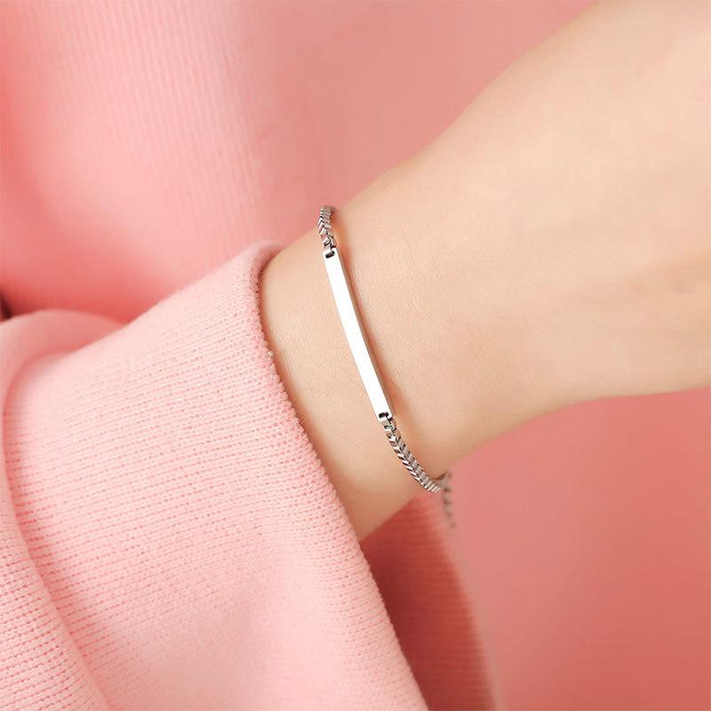 [Khắc tên] [Ghi Chú] Lắc  kèm tên cặp đôi vuông nam nữ Khắc Tên theo yêu cầu thuần Việt có sẵn không cần đợi, quà tặng tình yêu kèm hộp Titan Phụ Kiện - 1402 - Lễ tình nhân - Valentine vòng Hoa Lịch Pin vong tay tang nguoi yeu vòng  tay  cặp 2