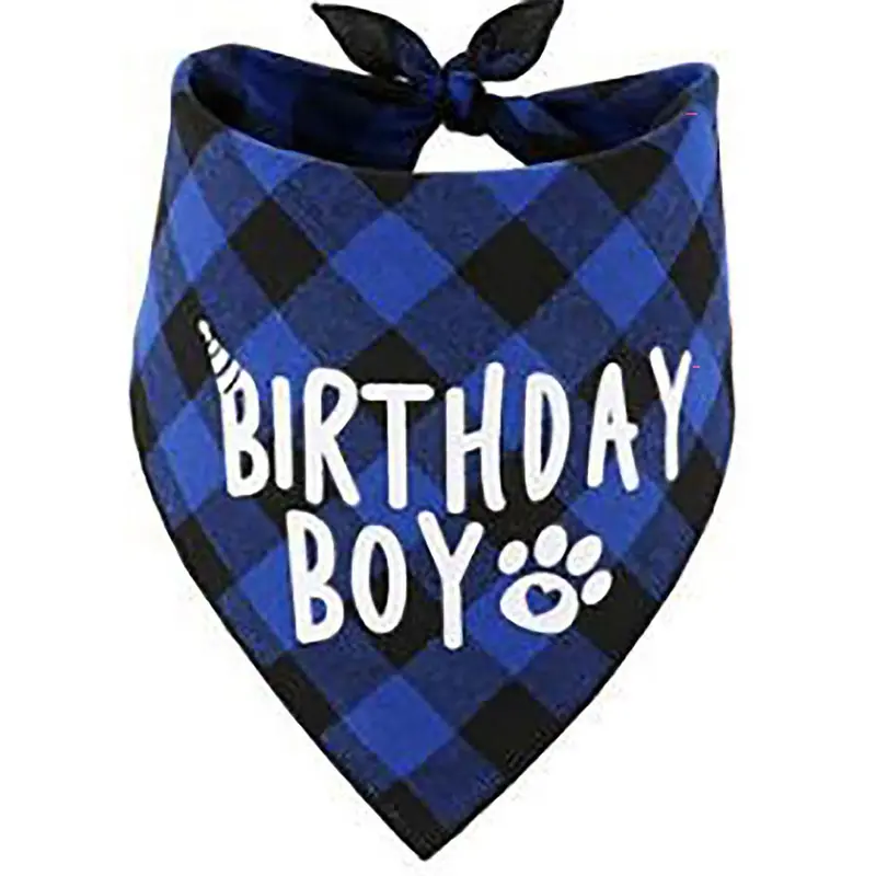 Dog Birthday Party Supplies, 1 Set Dog Birthday Hat & Bow Tie & Number & Bandana Set, Pet Birthday Party Decoration, Costume 6