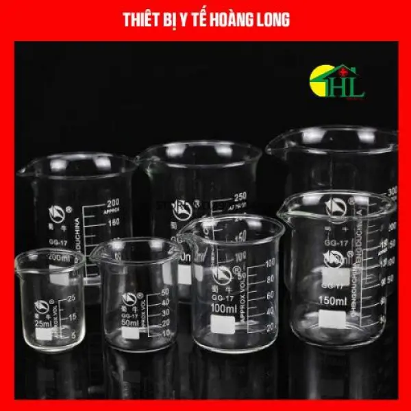 [Hàng Chính Hãng] Cốc Đong Thủy Tinh Thí Nghiệm Từ 50ml Đến 2000ml Bomex