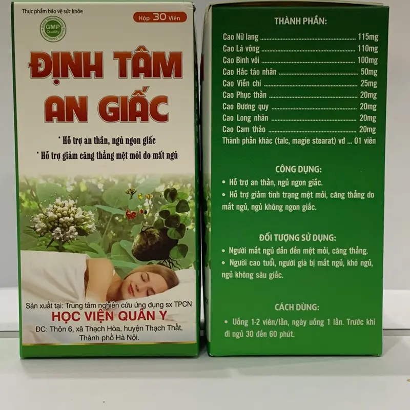 Định Tâm An Giấc Hộp 30 Viên 0