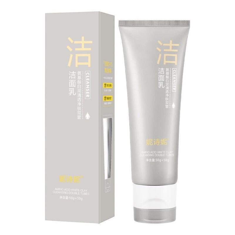  Sữa Rửa Mặt Bùn Khoáng Cao Cấp Nishini 100gr Gồm 2 Ngăn Sữa Và Bùn Khoáng Giúp Da Sạch Sâu 