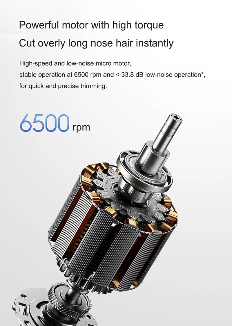 Product Introduction of Electric Nose Hair Trimmer, Charging Ear Hair Repairman, Magnetic Suction Blade, Detachable, Water Washable 26