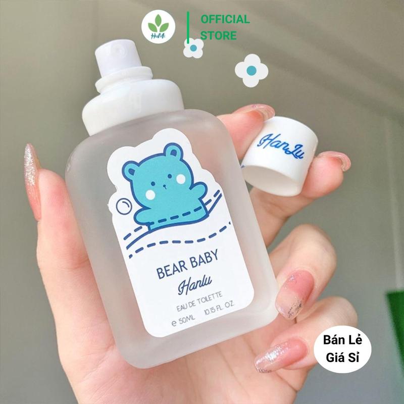  Nước Hoa Em Bé HanLu Bear BaBy 50ml Tạo Hương Thơm Nhẹ Nhàng Quyến Rũ Nước Hoa Body Thơm Mát Với Hương Trái Cây Ngọt Cho Bé 