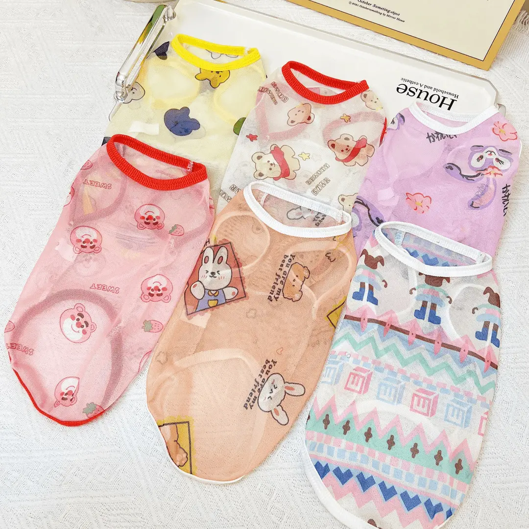 Dog Cooling Clothes Summer Large Dog Golden Retriever Furry Sun Protection Small Dog Pet Clothes Cat Thin Anti-Shedding