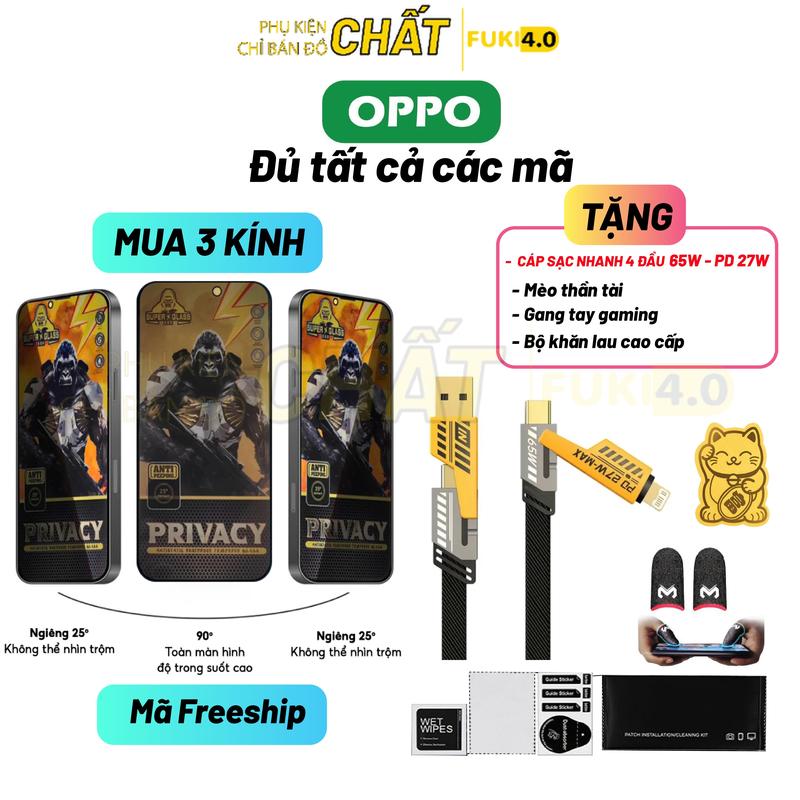 Kính cường lực chống nhìn trộm cho OPPO A54 A15 A15S A92 A31 A36 A5S A3X A58 A78 F11 PRO A9 2020 A18 A16 A17 A38 A74 A57 A57S A77 A77S A78 A79 5G A76 A96 A91 A93 RENO 13F 12F 11F 5Z/ 6Z/ 7Z/8T reno 8 a60