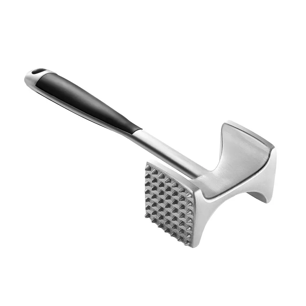Meat Tenderizer Hammer with Comfortable-Grip Handle, Dual-Side Meat Mallet for Kitchen, Heavy Duty Meat Pounder Hammer for Tenderizing Steak, Beef and Fish Plastic Utensils