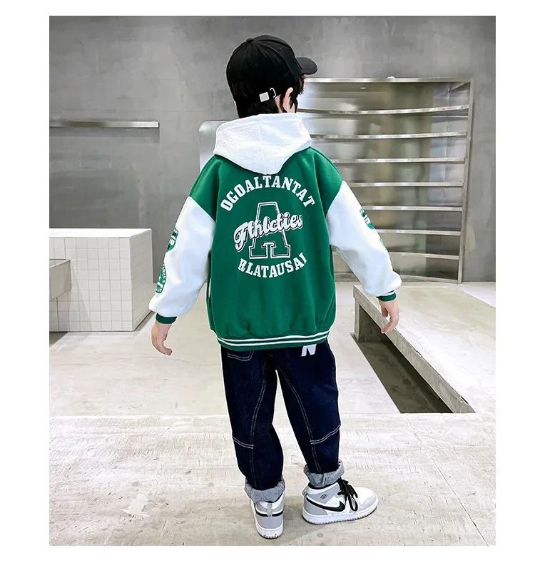 Product Introduction of MenAutumn Jacket Baseball Suit Clothes For Teen Quilted Coats Cotton Jacket Children'S Bomber Tiny Kids Jackets Girl Boy 14