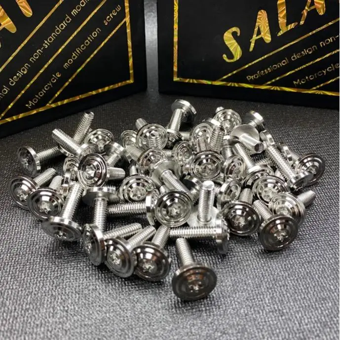 (GIÁ 1 CON) ỐC LẺ SALAYA 4ly, 5ly,6ly CHO DÀN ÁO ỐP PÔ NHIỀU DÒNG XE INOX 304 Phụ Tùng Phụ Kiện 0