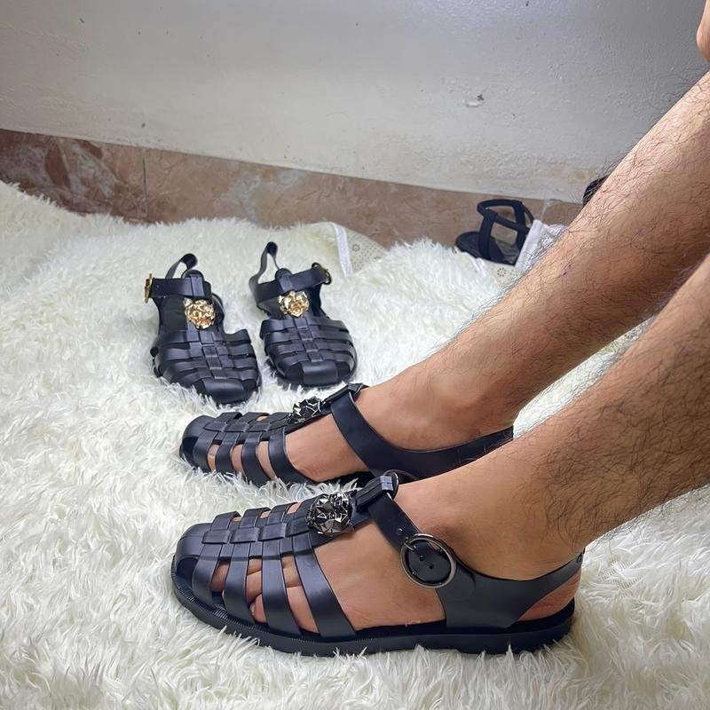 Dép Rọ Siêu Cấp Logoo Hô mac trám gương cao su đúc nguyên khối dép rọ cách mạng cực cháy full siez 36-44 DéP Nam Slipper depduc namnu xang dan