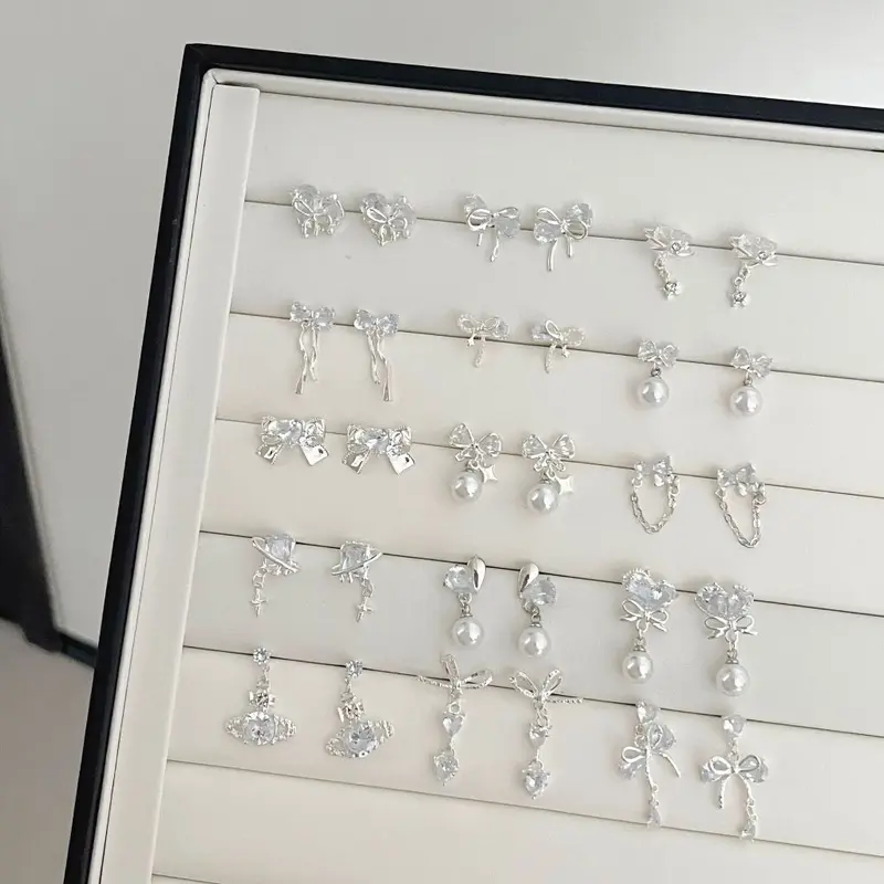 Anindya - Earrings Anting Wanita Aesthetic Model Bunga Mutiara Aksesoris Kekinian Y2K Fashion Korea [G3-4] 0