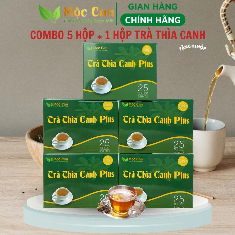    Mua 5 tặng 1   Combo 5 hộp tặng 1 hộp Trà thìa canh Plus Mộc Can - 150 trà túi lọc sử dụng tiện lợi Nước Trà Tea 