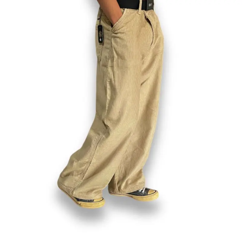 Celana Corduroy Wide Leg Gombrang Baggypants  Unisex 3