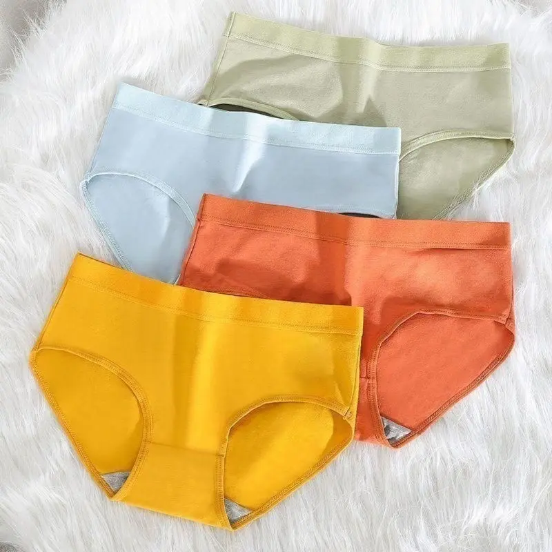 Women Cotton Graphene Underwear 1pcs Classic Plain Soft Casual Panties