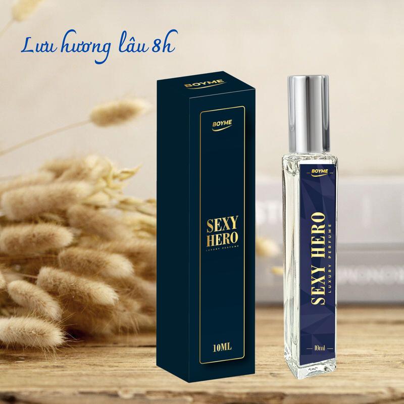 (MUA 1 ĐƯỢC 2) Nước Hoa Nam Thơm Lâu Cuốn Hút SEXY HERO 10ml Dạng Phun Sương Hương Thơm Quyến Rũ Và Sang Trọng Cosmetic Perfume Xịt Thơm Mỹ Phẩm 2