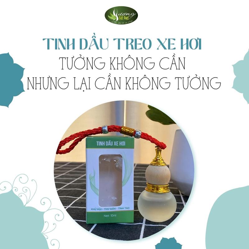 Tinh dầu treo xe Hương Đất Việt - Khử mùi, thư giãn, tỉnh táo và đuổi muỗi | 8ml Nhiều hình dáng 4