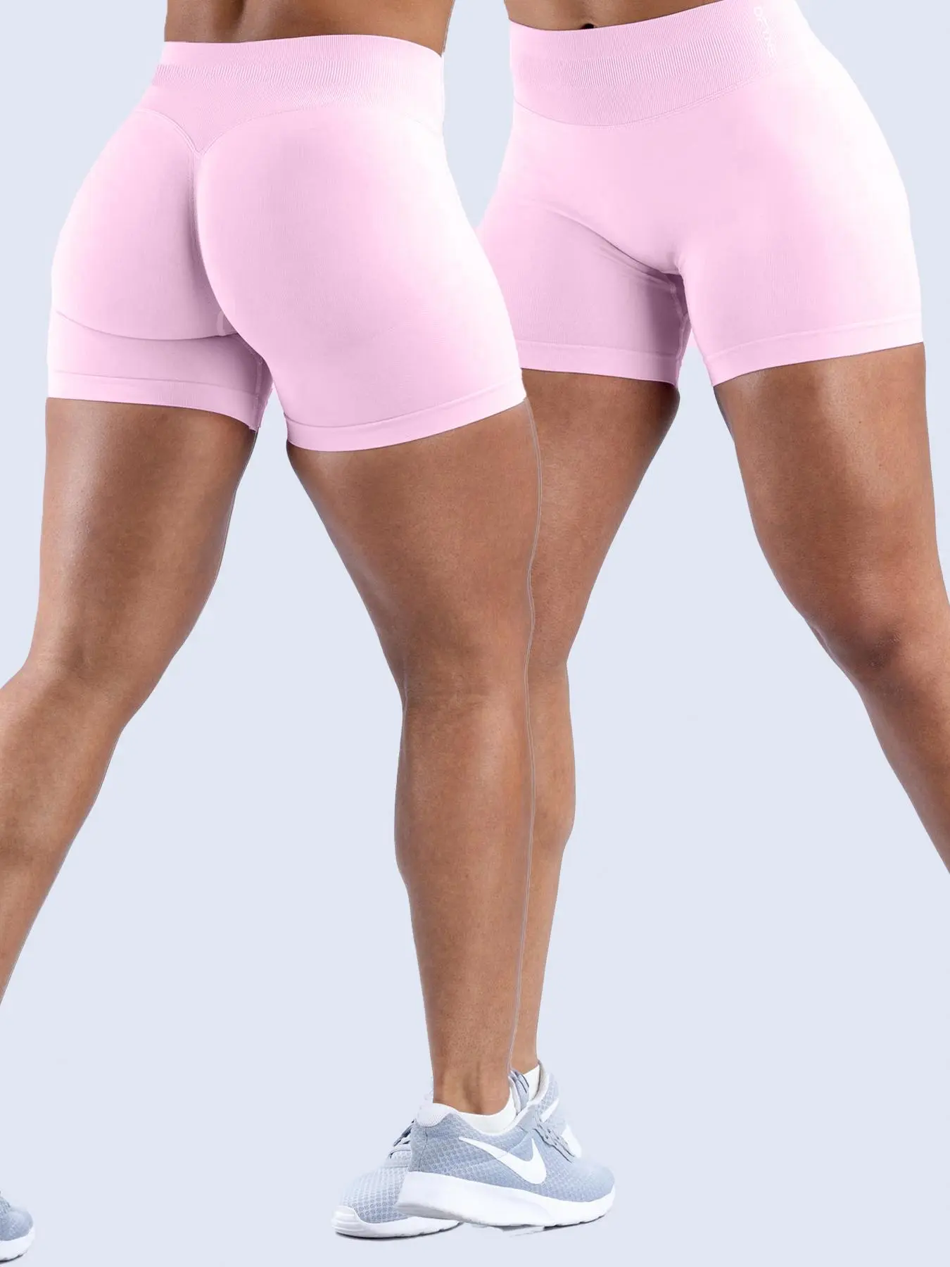 Women's Solid Color Ruched High Waist Sports Shorts, High Stretch Tight-fitting Comfortable Breathable Skinny Shorts, Ladies Sportswear for Indoor Outdoor Wear