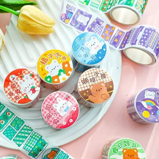 STICKER trang trí thiết kế dạng cuộn washi
