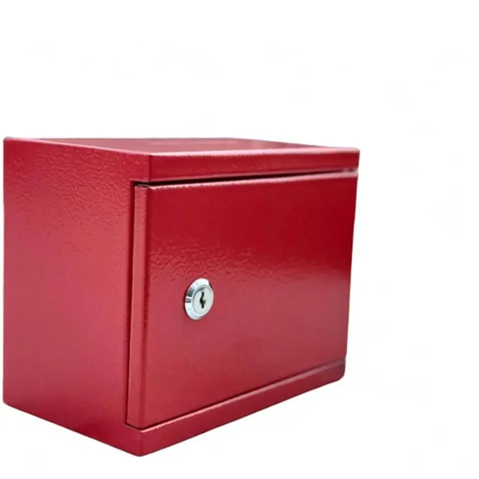 Két sắt mini tiết kiệm tiền két ngang khóa chìa - Màu trắng, kaki, hồng, vàng, xám đen, bạc - Kích thước: 12x20x16cm - Bảo hành 3 tháng - Ống Heo, Ống Tiết Kiệm Đựng Tiền