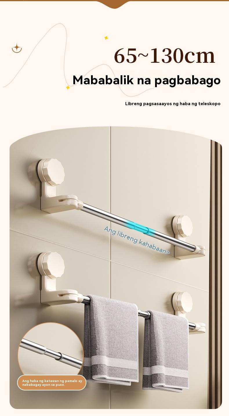 Product Introduction of Giá Treo Khăn Hút Gắn Tường Có Thể Điều Chỉnh Có Thể Mở Rộng, Không Cần Khoan, Thép Không Gỉ Bền 11