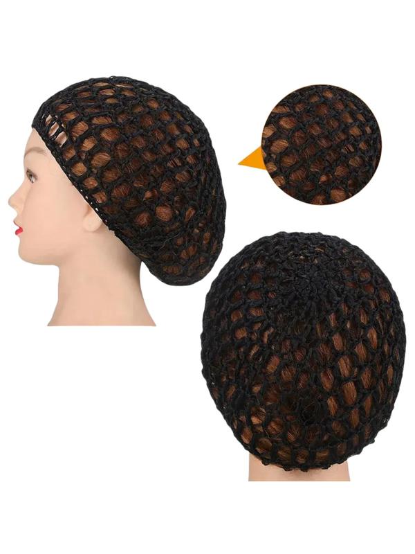 Solid Color Hollow Out Design Hats, Casual Elastic Hair Cap for Women, Fashionable Hair Accessories for Daily Wear 7