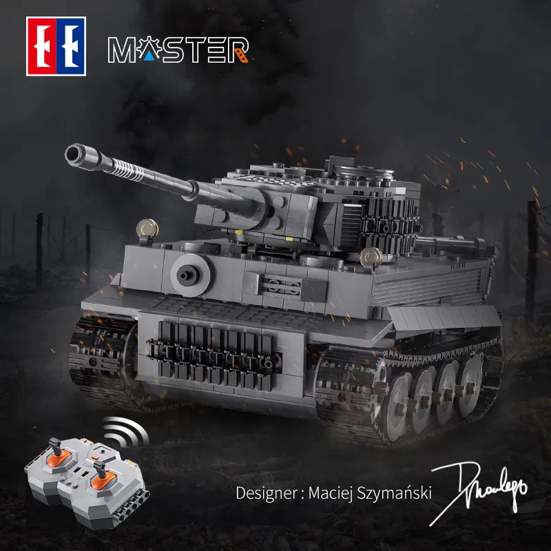 Đồ Chơi Lắp Ráp Technic Mô Hình Xe Tăng Chiến Đấu Điều Khiển Từ Xa RC Tiger Tank C61071 Với 925 Mảnh Ghép 1
