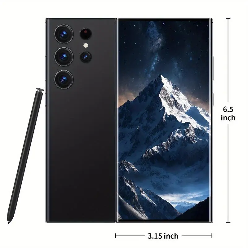 Android Smartphone 5G - Dual SIM Card Dual Standby, 8GB+256GB 6.8-inch Display, 6800mAh, Stylus, Headphones, Type-C Charging Cable, Protective Case, Card Extractor And Screen Protector - Perfect Holiday Birthday Gift 1