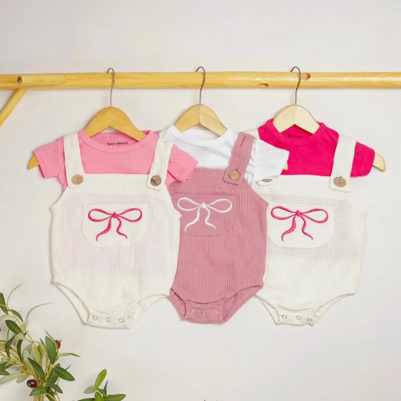 TINYME 0-18 bln || Set Jumpsuit Overall + Kaos  Celana Kodok Gantung Luaran Anak Bayi Catalog TMTM CARROL 1