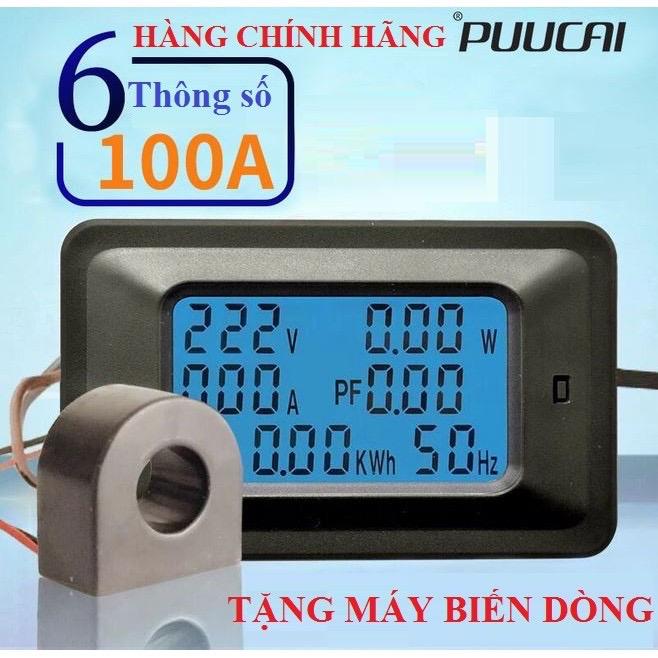 ￼Công tơ điện tử đồng hồ điện thiết bị đo công suất 6 thông số 100A 220V - HÀNG CHÍNH HÃNG Vietnam Bảo hành của nhà sản xuất ampe  kìm hioki mạch vôn kws 2303c tester