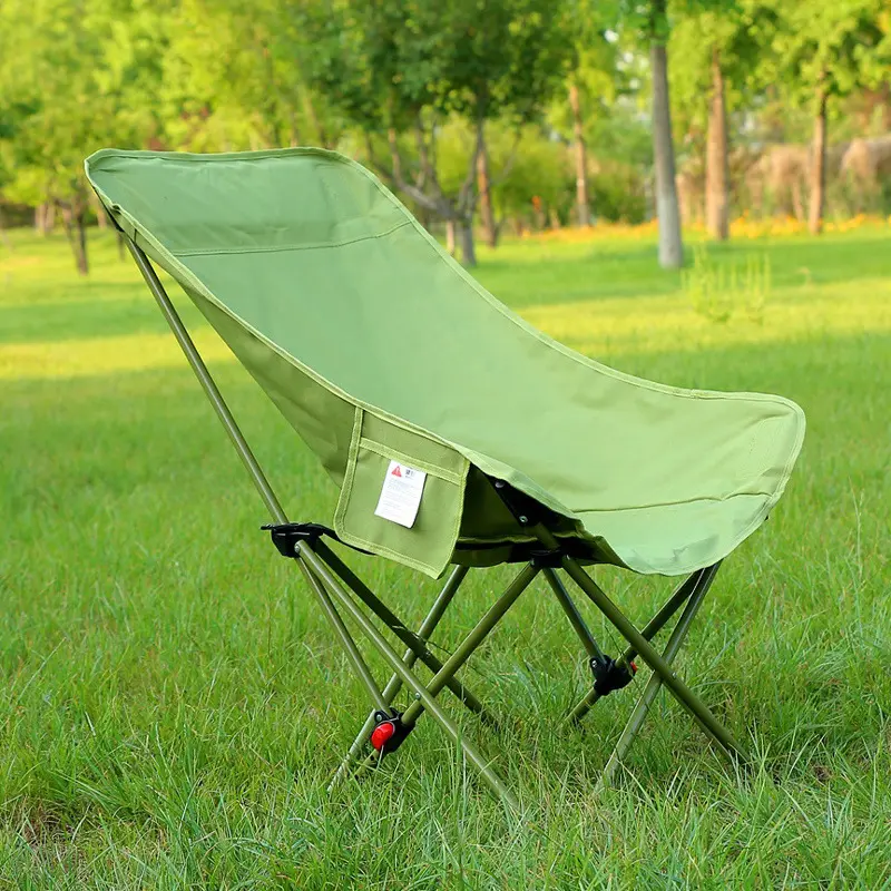 NewMoon Chair Outdoor Folding Chair the Third Gear Adjustable Portable Picnic Table and Chair Heightened Back Recliner Beach Chair Sketch Chair