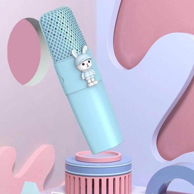 Mic K9 Wireless Microfon Anak Bluetooth Model Kartun Karaoke Player Microphone Speaker KADO ANAK 5
