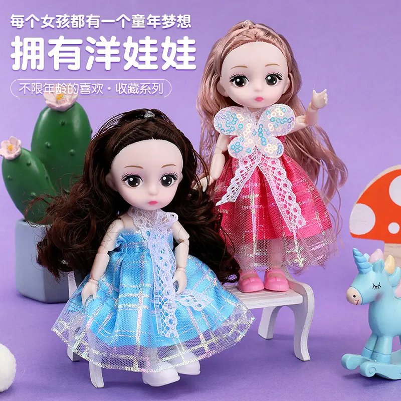 Búp Bê Barbie Trẻ Em, 17cm, Phong Cách Ngây Thơ, Cô Gái BJD, Chân Thật, Thích Hợp Làm Đồ Chơi Trẻ Em, Còn Hàng, Kiểm Tra Của Tôi, Bán Chạy 1
