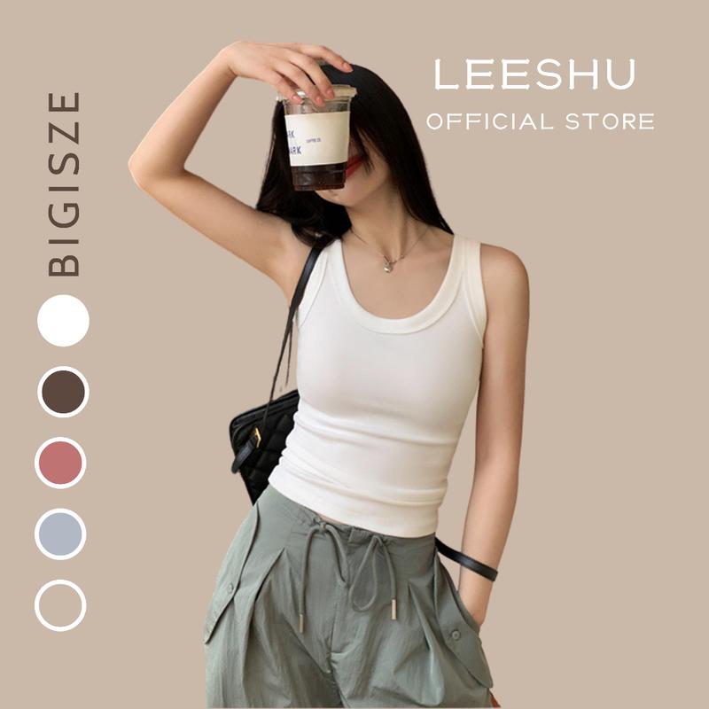 Áo ba lỗ nữ BIGSIZE dáng dài áo khoét nách basic bản to không lộ dây áo chất thun tăm dày dặn co giãn mềm mát