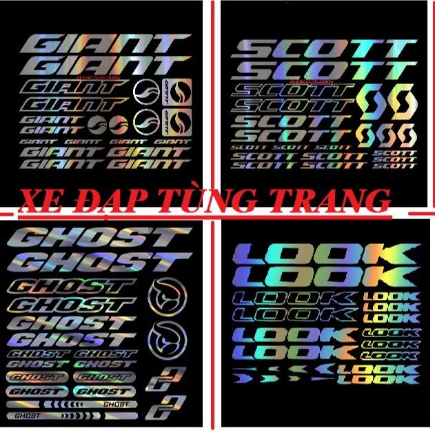  Miếng dán khung xe đạp  decal khung xe đạp Bộ miếng GIANT  TREEK  SHIMANO ...Phản quang 2024 tem  xe 