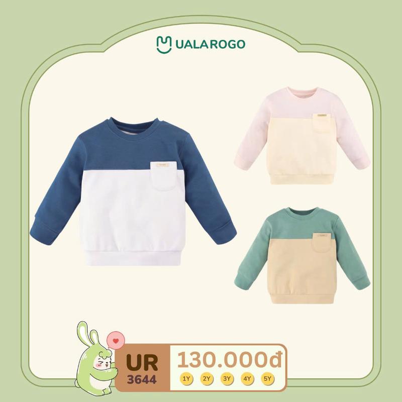 BST 2024 Áo Nỉ Cotton Chất Liệu Ấm Áp Mềm Mịn Cho Bé Từ 1-5Y UalaRogo UR 3644