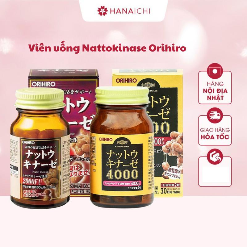Viên Uống Hỗ Trợ Độ t Q.uỵ Nattokinase Orihiro - Nội địa Nhật