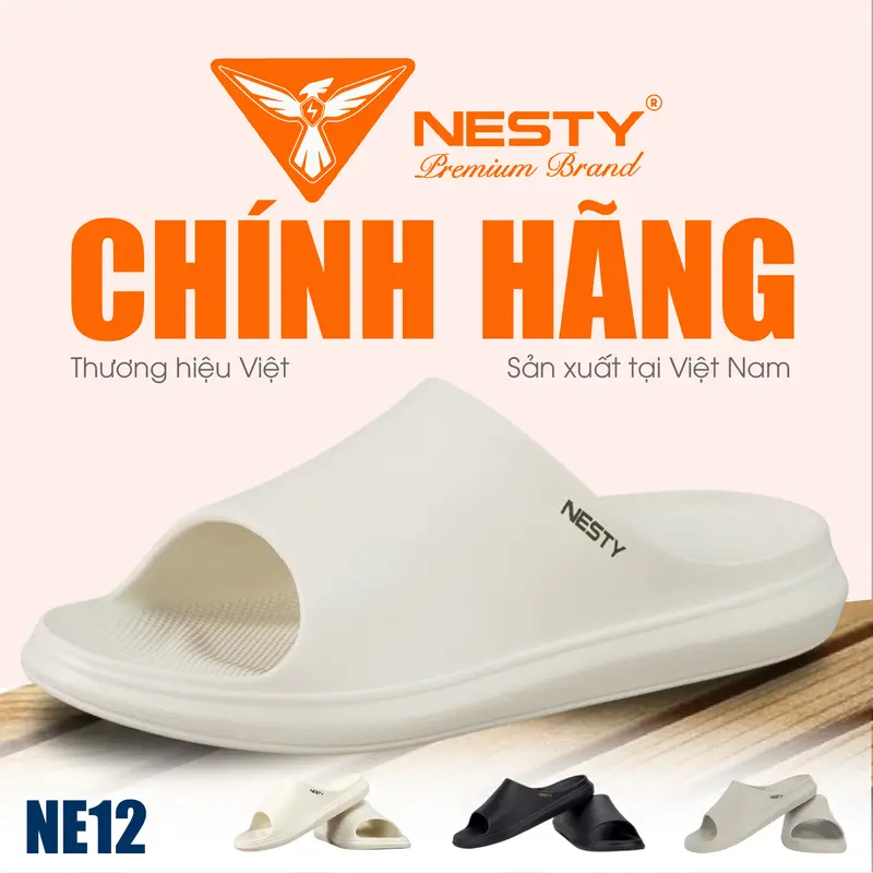 NE12 Dép Quai Ngang Chính Hãng NESTY Chất Liệu Nhựa EVA cao cấp 0