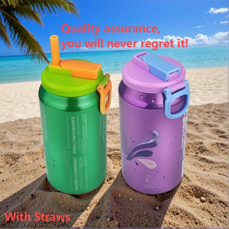Product Introduction of Random Color Can Lid, Reusable Can Cover with Silicone Straw, Can Lid for Soda, Drink, Juice, Soda, Leak Proof Design Can Lid for Car, Travel, Outdoor, Plastic, Portable 3
