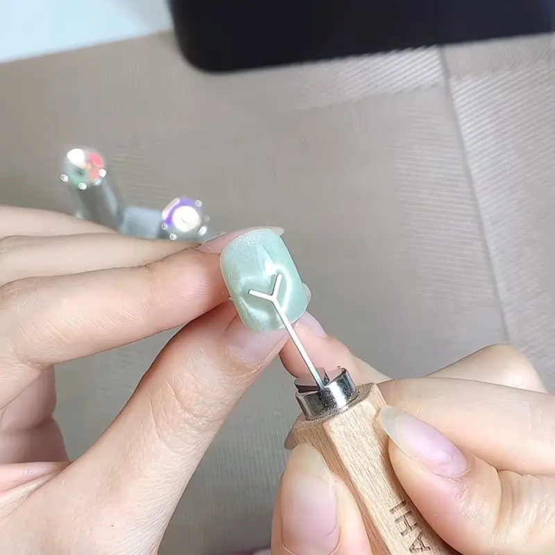 Set 2 Thanh hơ mắt mèo trái tim- phụ kiện trang trí móng THANH THUỶ HẢI PHÒNG