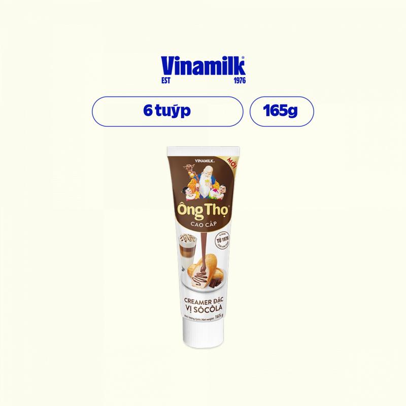 6 Tuýp Sữa Đặc Có Đường Ông Thọ vị Socola - Tuýp 165g