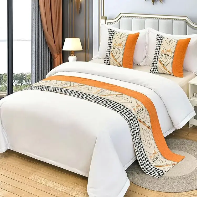 Bed runners Queen Twin Extra Long bed runners for hotel decoration bed runners for King size bed runners patterns for full size bed weave pattern Single Double bed runners