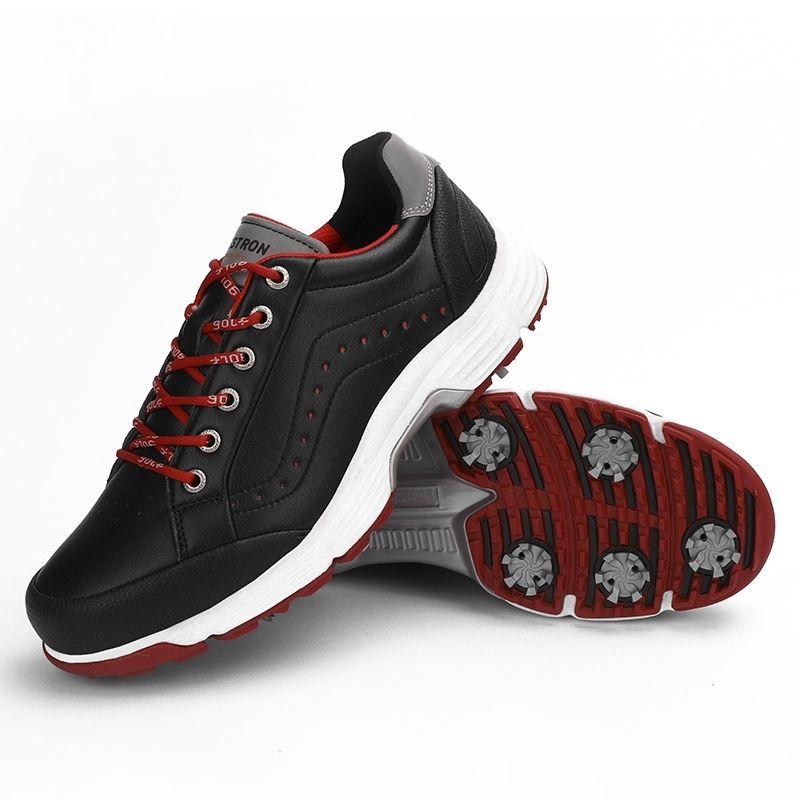 Product Introduction of Foreign Trade Low-Top Men's Golf Waterproof Sneakers Non-Slip plus Size with Studs Golf Sports Leisure Training Shoes Men's Xz25036 17
