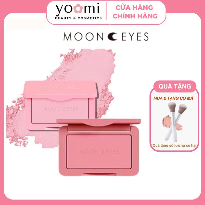 MOON EYES Phấn Má Hồng Moon Eyes 60 Màu Đơn Sắc Mịn Lì Tự Nhiên Matte Blush Má hồng mooneyes Tự Nhiên Lâu Trôi 6.5g