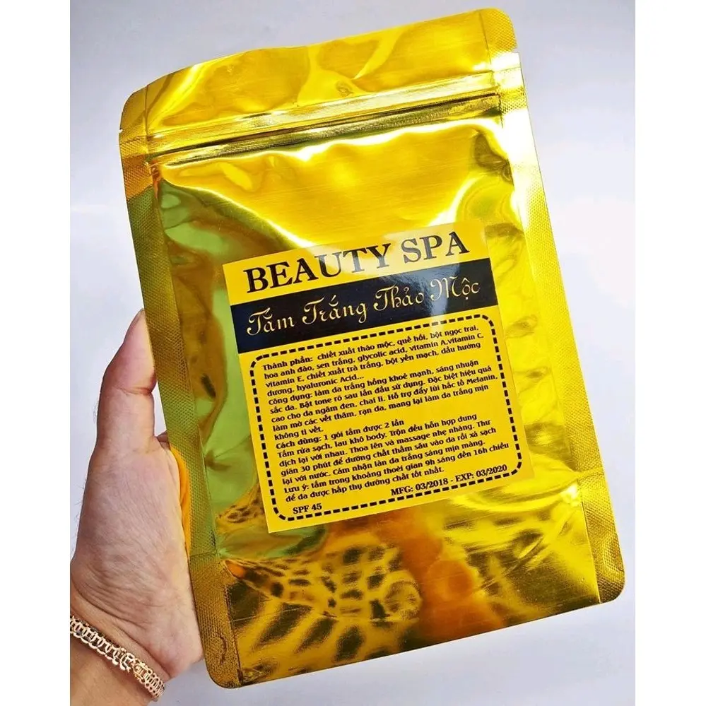 1kg Túi Zip Màu vàng đựng các loại hạt khô