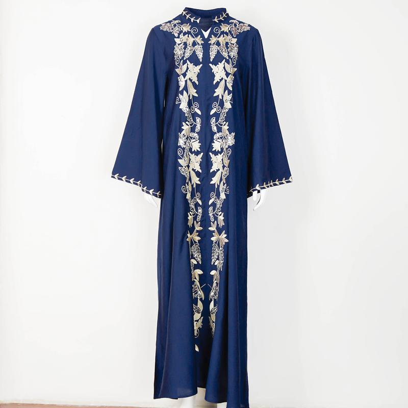 Váy Thêu Abaya Phụ Nữ Hồi Giáo Djellaba, Giảm Giá, Váy Dạ Hội, Thời Trang Phụ Nữ Dubai, Bán Buôn Có Sẵn 7